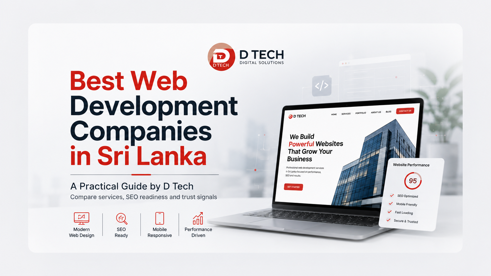 best web development companies in Sri Lanka guide by D Tech